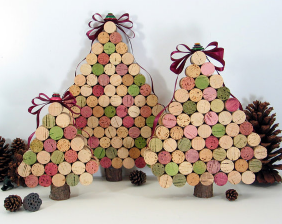 decoraciones con corchos de vino